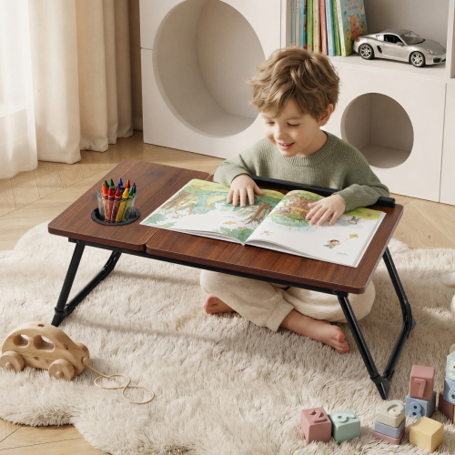 Versatile Tiltable Laptop Desk with Cup Holder LPD01-19 One laptop desk, multiple scenarios. from china(chinese)