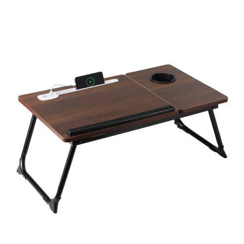 Versatile Tiltable Laptop Desks with Cup Holder & USB Chraging Ports LPD01-24 One laptop desk, multiple scenarios. from china(chinese)