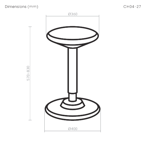 Ergonomic Height-Adjustable Wobble Stool CH04-27 Dynamic Enough for Active Sitting from china(chinese)
