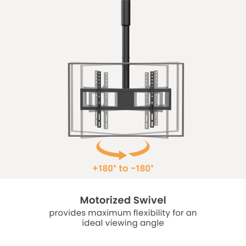 Motorized Swivel TV Ceiling Mount with Mechanical Height Adjustment PLB-M0946S For most 37”~86” TVs from china(chinese)
