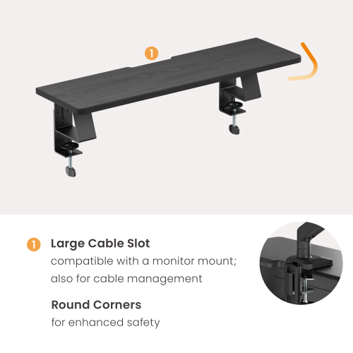 Large 2-Layer Clamp-On Monitor & Laptop Riser STB34-05  from china(chinese)