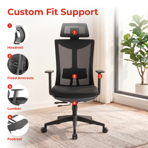 Premium High-Back Mesh Office Chair CH05-9 Sit Healthier, Work More Focused from china(chinese)