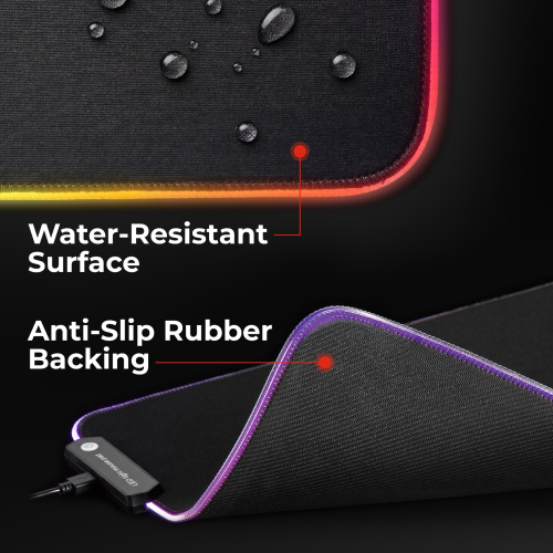 Large RGB Gaming Mouse Pad  MP06-4 Light Up Your Gaming Mood with Glaring Colorful Lights from china(chinese)