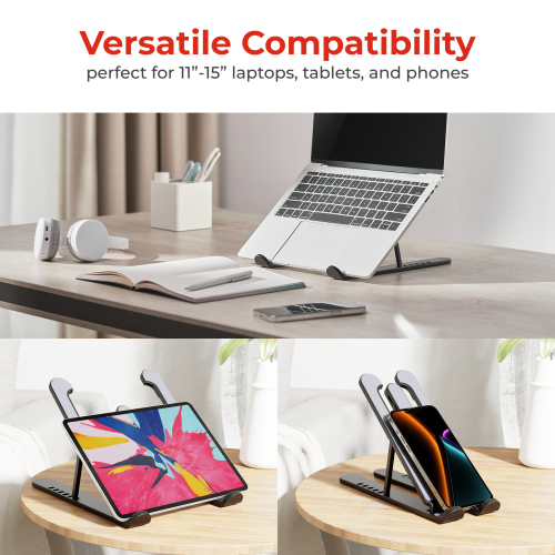  Portable 6-Level Adjustable Plastic Laptop Riser LPS02-6 For most 11”-15” laptops, tablets and more from china(chinese)