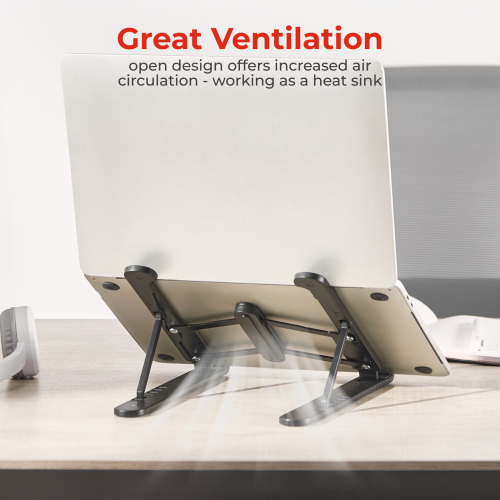  Portable 6-Level Adjustable Plastic Laptop Riser LPS02-6 For most 11”-15” laptops, tablets and more from china(chinese)