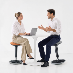 Ergonomic Height-Adjustable Wobble Stool