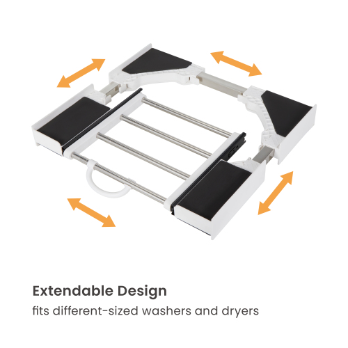 Extendable Washer & Dryer Stacking Kit with Pull-Out Hanging Poles WMS13-18 Stack your washer and dryer with ease. from china(chinese)