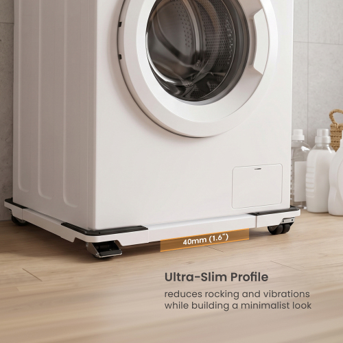 Ultra-Slim Extendable Mobile Washer & Dryer Pedestal WMS08-11 Combines mobility with stability. from china(chinese)