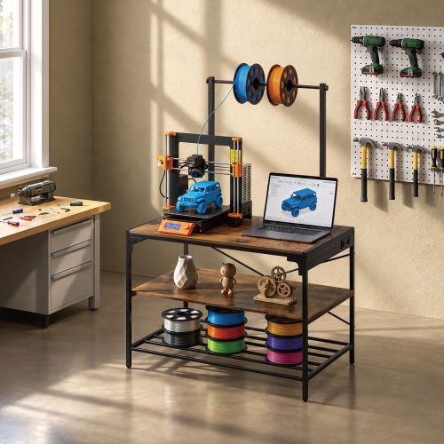 Large 3D Printer Workstation With Filament Support Bar WST03-01 More Room For Every Making Session from china(chinese)